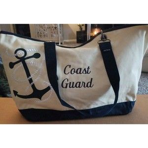 Like new thirty one coast guard canvas tote bag